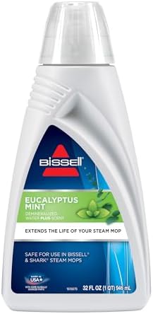 BISSELL EUCALYPTUS MINT DEMINERALIZED STEAM MOP WATER, 32 ounces, 1392, WHITE by BISSELL