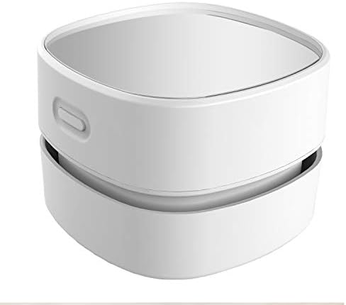 ODISTAR Mini Desktop Vacuum Cleaner for Table Dust (White AA Battery) by ODISTAR