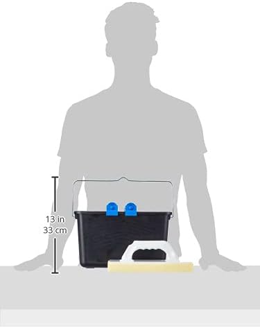 HELPMATE – Tile Washing Set 5 pcs. with 12-Liter Bucket, Double Roller Attachment, Tile Washing Board & Joint Board – tiler's Tool for Thorough Cleaning During tiling Work - Image 4