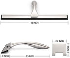 Hiware All-Purpose Shower Squeegee for Shower Doors, Bathroom, Window and Car Glass - Stainless Steel, 10 Inches - Image 2
