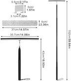 Telescopic Shower Squeegee,14.06" Silicone Blade, 17‑60" Long Handle - Image 2