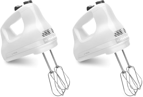 KitchenAid 5 Ultra Power Speed Hand Mixer - KHM512,White,(Pack of 2) by Unknown