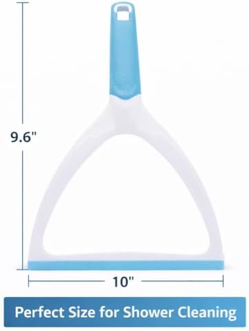 Shower Squeegee for Glass Doors and Bathroom Surfaces, Window Cleaning Tool with Handle, Water Wipe Tool for Shower Doors, Mirrors, Tiles and Windows - Image 6