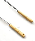SUNRISE Fryer Brush with Long Handle (Brass, L, Double Brush, and Rubber Handle Cleaning Rod) - Image 5