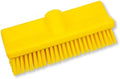 SPARTA 40423EC04 Plastic Floor Scrub Brush, Wall Brush, Equipment Brush with Nonabsorbent Bristles for Industrial Kitchens, Hospitals, Commercial Cleaning, 10 Inches, Yellow, (Pack of 2) by SPARTA