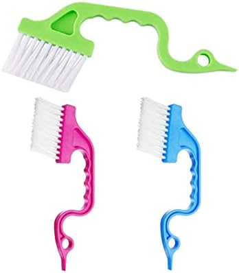 3Pcs Hand-held Groove Gap Cleaning Tools Door Window Track Kitchen Cleaning Brushes, for Window Air Conditioning Kitchen Cleaning （Random Color） - Image 4