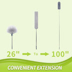 IVYROLL Under Appliance Cleaning Tool with Extension Pole - Image 7