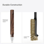 Cleaning Brush, Diveotree Hard Bristle Brush for Deep Cleaning Grout, Sink, Cup, Teapot, Bottle, Blender, Multi-Purpose Brush wih Long Handle for Kitchen (Brown) - Image 7