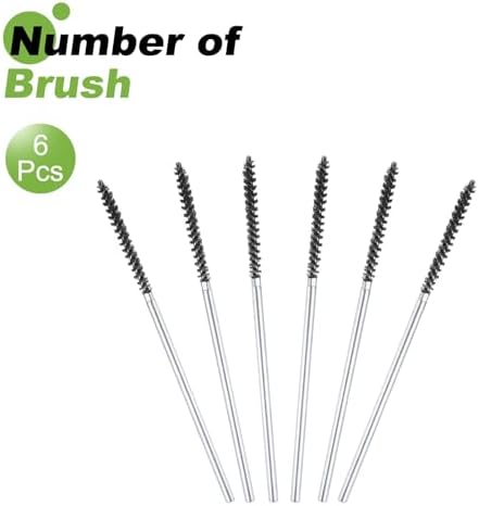 HARFINGTON 6pcs Wire Bore Brush Set 6 Inch Length 5/32 Inch Shank Stainless Steel Bristles Cleaning Brush for Clean Car Part Tube Kitchen Garage - Image 3