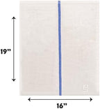 ZUPERIA Bar Mop Towels - 12 Pack (16"x19") - 100% Cotton High Absorbency Kitchen Towels – Reusable Dish Cloths, Quick-Dry Rags with Blue Stripe – Ideal for Restaurants, Cooks, Bartenders & Homes - Image 2