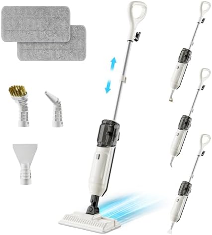 Steam Mop Cleaner 260°F Steam in 15s, 16.9oz Tank Hardwood and Tile by Unknown