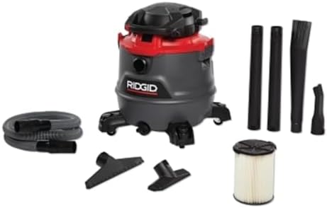 RIDGID 62723 Red 16 gallon RT1600 Wet/Dry Vacuum, Dark Gray and Red by RIDGID