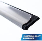 Unger Professional Connect and Clean 12” Performance Squeegee for Glass and Window Care with Replacement Rubber, Heavy Duty Cleaning Supplies with Streak-Free Results, Handheld Household Cleaner Tool - Image 3