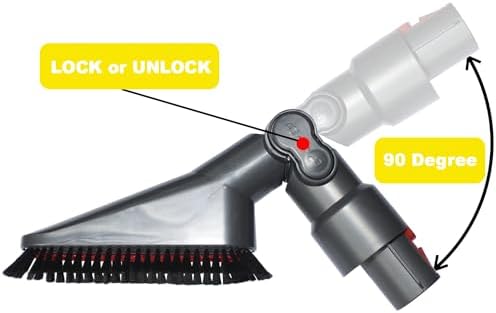 Replacement Vacuum Attachments for Dyson V7 V8 V10 V11 V15 Perfect for Dryer Vent, Car Detailing and Corners Cleaning - Household Cleaning Kit - Image 3