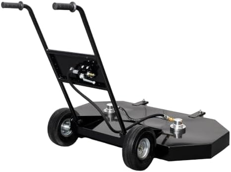 Canpump 36″ Pressure Washer Surface Cleaner w/ 2 Swivels, 4 Nozzles, Dual Handle, Steel Housing – Fits High-Flow Power Washers (Min. 7 GPM) – Hot/Cold Water – Driveways, Sidewalks, Patios, Decks - Image 6