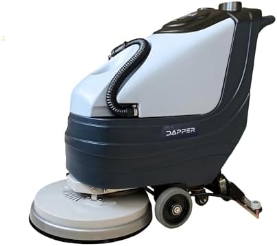 Battery Powered Walk Behind Floor and Carpet Scrubber Buffer Polisher, 19" Brush, 30" Squeegee Width, 13.5 gal Tank, Dual Brushes (Hard & Soft) and 3 Scouring Pads, 220 RPM - Image 3