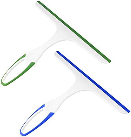 2 Pcs Shower Squeegee for Shower Glass Doors,Small Squeegee,Glass Wiper by HexinYigjly