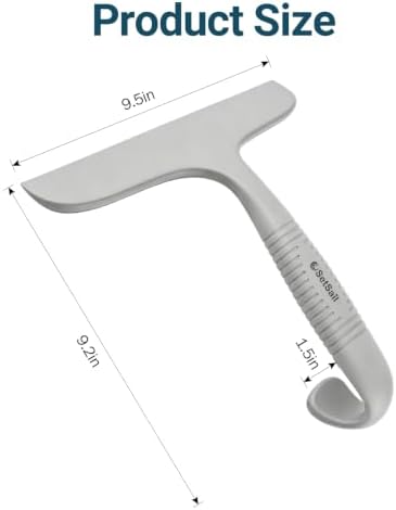 SetSail Shower Squeegee for Glass Doors,One-piece All Silicone Squeegee - Image 2