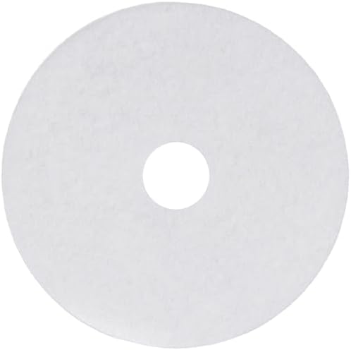 MVP Base Hit Premium White Buff Polish 17" Floor Pad (Box of 5) by Sanico