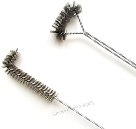 SUNRISE Fryer Brush with Long Handle (Stainless Steel, L and Single Brush) - Image 3