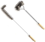 SUNRISE Fryer Brush with Long Handle (Stainless Steel, L and Double Brush) by Unknown