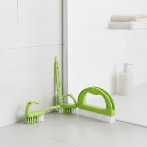 Grout Cleaning Brush Set, 4-Piece Tile Scrubbing Tool Kit for Narrow Gaps and Corners, Durable PP Plastic Crevice Cleaner for Bathroom Shower and Kitchen Backsplash (Set of 4) - Image 2