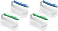 Amazer Scrub Brush for Cleaning Comfort Grip Shower Scrubber Flexible Stiff Bristles with Handle Heavy Duty Cleaner Brush for Tub Sink Carpet Floor - Pack of 4 (Blue+Green) by Amazer