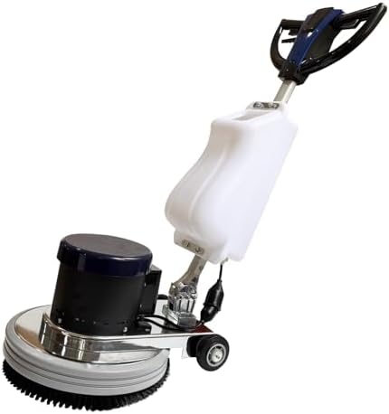 18'' Commercial Industrial Floor Scrubber Buffer Heavy Duty Marble Floor Polisher Machine 154RPM, with Carpet Brush, Floor Brush & Water Tank for Cleaning Waxing Polishing,12M Cord 110V - Image 4