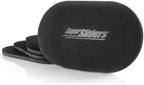 Super Sliders 5-3/4" x 9-1/2" XL Oval Reusable Felt Furniture Sliders for Hard Surfaces, Anti-Slip Protective Furniture Moving Pads for Beds, Sofas, Dressers, Set of 4, Black - Image 2