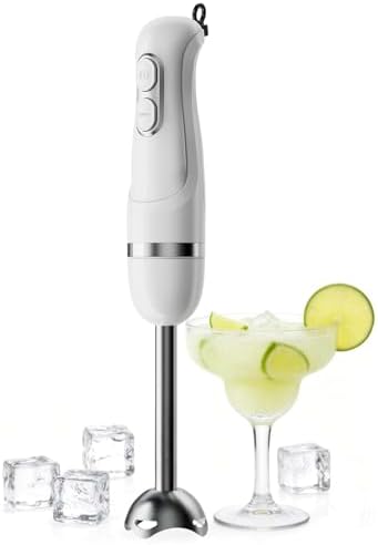 Turelar Immersion Blender Corded 400W, 2 Speed, Emulsifier, Blend by Turelar