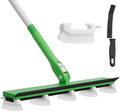 Grout Cleaner Brush with 66'' Long Handle Stiff Bristle Multi-Line Cleaner Adjustable Heads Grout Scrub Crevice Cleaning Brush for Tile Floor, Shower, Bathroom, Kitchen, Wall by ZAVRSKI