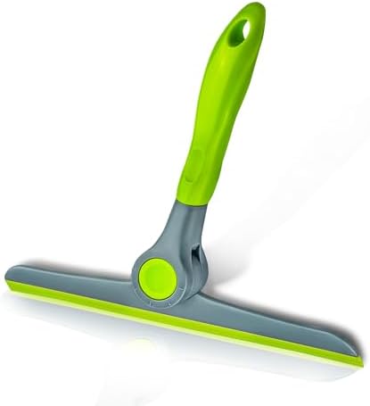 DSV Standard 10" Heavy Duty Green, Grey Window Cleaning Squeegee, Handheld Squeegee for Glass Doors, Windows, Car Windshields & More by DSVStandard