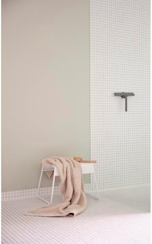 Zone Denmark Effortless Elegance Glass Wiper with Magnetic Holder for Stylish and Convenient Bathroom Maintenance Grey Marl, 6.7"x 8.3"inches - Image 2