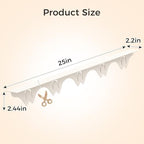 Silicone Stove Gap Covers with Stainless Steel, Oven Gap Filler Seals Gaps Between Stovetop and Counter, Stove Gap Guards Range Trim Kit, Easy to Clean Stove Gap Guard (Beige 2 Pack,25") - Image 2