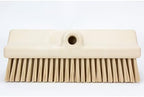 SPARTA 40423EC25 Plastic Floor Scrub Brush, Wall Brush, Equipment Brush with Nonabsorbent Bristles for Industrial Kitchens, Hospitals, Commercial Cleaning, 4 Inches, Tan, (Pack of 2) by SPARTA