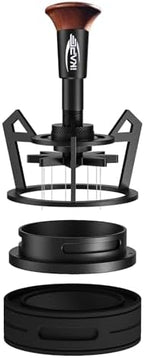 IKAPE 58MM WDT Tool, Espresso Stirrer Distribution Tool, Adjustable Needle Height, Coffee Stirrer with Dosing Funnel & Stand by IKAPE