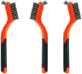 3pcs Small Stainless Steel Little Wire Brushes Set for Cleaning Rust Removal by XDMTWLKJ