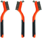 3pcs Small Stainless Steel Little Wire Brushes Set for Cleaning Rust Removal by XDMTWLKJ