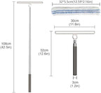 2-in-1 Shower Squeegee for Glass Doors with Telescopic Handle - Image 5