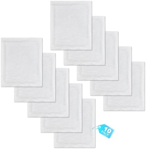 10 Pack Replacement Pads Compatible with Baseboard Buddy Cleaner Tool - Microfiber Reusable Cleaning Pads for Wet & Dry Use (Cleaner Tool NOT Included) by Sgizoku