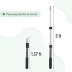 Bates- Telescopic Extension Pole, 3 Ft, Aluminum Alloy, Sturdy Multi-Purpose Extension Pole with Flip-Lock Design for Painting, Dusting and Cleaning - Image 2