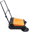 Futchoy Industrial Floor Sweeper 26" 15L Hand-Push Sweeping Sweeper 360° Rotary Sweeper for Indoor Outdoor Orange by Futchoy