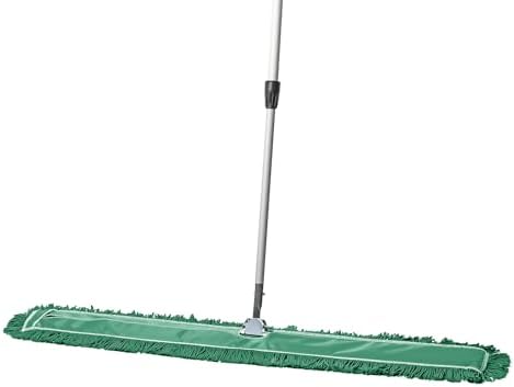 48 Inch Green Commercial Dust Mop & Floor Sweeper with Extendable Handle – Mop for Hardwood, Tile, and Concrete Floor Cleaning by TidyTools