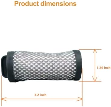 3Pack Hepa Filters Replacement Compatible with JIGOO T600 Mattress Vacuum Cleaner, Spare Parts or Accessories Works with JIGOO Mattress Vacuum, Washable and Durable. - Image 3