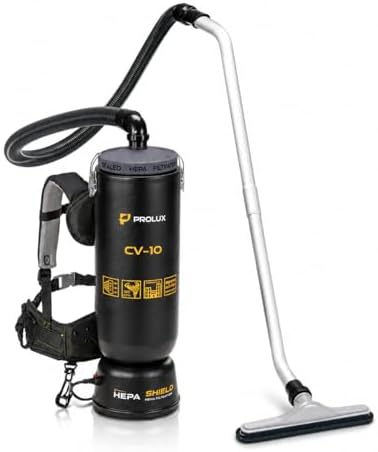 Prolux 10 Quart Commercial Backpack Vacuum with Premium 1.5-Inch Attachments, HEPA Air Filtration, Deep Cleaning for All Floor Surfaces - Image 2