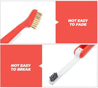 2pcs Multifunction Kitchen Cleaning Brush Hood Steel Wire Tool Orange - Image 3