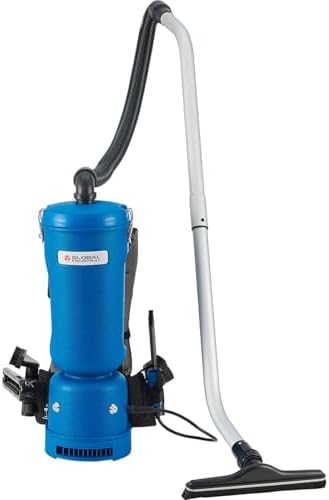 Global Industrial Commercial Ergonomic HEPA Backpack Vacuum, Blue by GlobalIndustrial