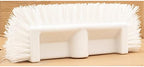 SPARTA Multi-Level Tile Scrub Brush 12" Wide Brush Head, Heavy-Duty Tile Cleaning Brush with End Bristles for Commercial Tiles, Tubs and Floor, Plastic, 12 Inches, White - Image 3