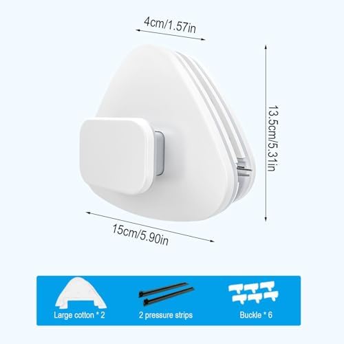Magnetic Double Sided Window Cleaner, Double-Sided Magnetic Window Cleaner, Adjustable Magnet Glass Cleaner, Triangular Wiper Glider - Efficiently Clean Outside from Inside - Image 5