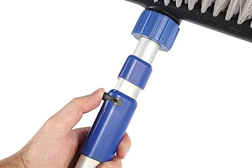 Camco Flow-Through Wash Brush with Push Button Telescoping Handle - Connect to Standard Water Hose to Clean Your Vehicle | Great for RV, Truck Boat and Car Washing - (41960) - Image 3